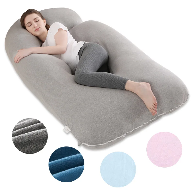 U-Shaped Maternity Breastfeeding Pillows Pregnant Women Sleeping Support Pillow Cotton Pillowcase Pregnancy Side Sleeper Bedding