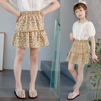 girls ruffle skirt summer new toddler baby girl casual floral print mini skirts