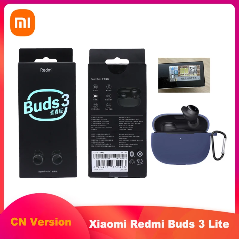 Беспроводные наушники Xiaomi Redmi Buds 3 Lite Youth True Wireless Bluetooth aptX наушники-вкладыши TWS с