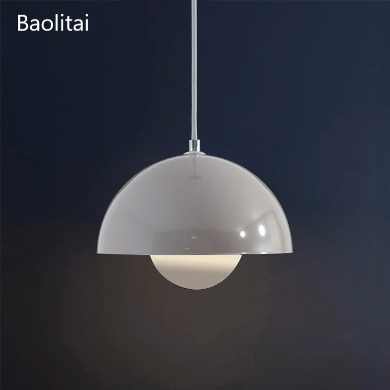 

Nordic Bud Pendant Light Led Simple E27 16W 25CM 220V Modern Aluminum Macaron Bedroom Bedside Bar Study Clothing Store Lamp