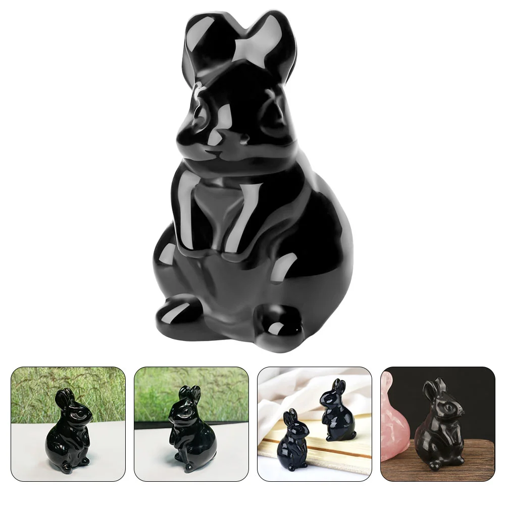 

Crystal Bunny Figurine Lovely Rabbit Craft Exquisite Crystal Rabbit Model Tabletop Bunny Decor