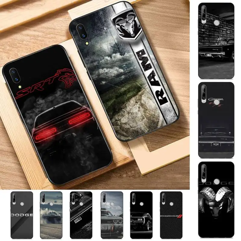 

Sports Car Dodge Phone Case for Huawei Y 6 9 7 5 8s prime 2019 2018 enjoy 7 plus