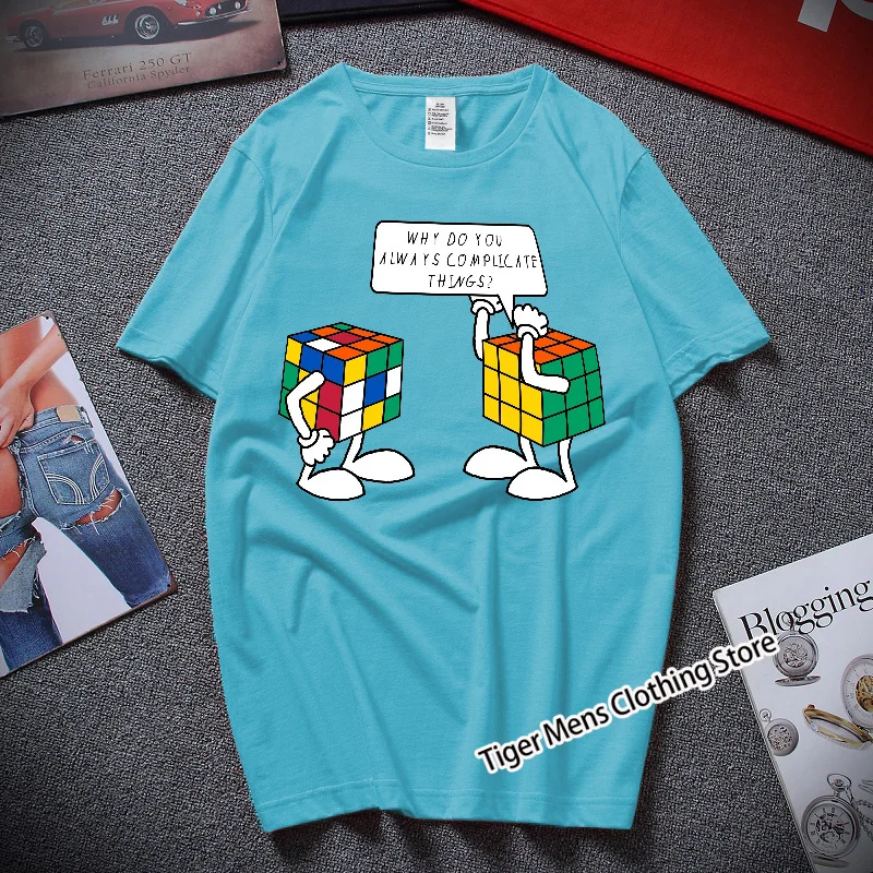 Футболка мужская с забавным принтом хлопковая тенниска в стиле хип-хоп уличная