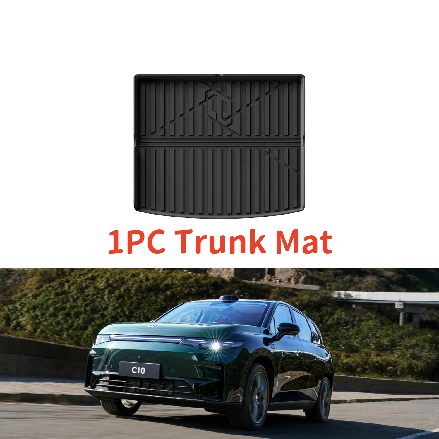 

Для LEAPMOTOR C10 LHD и RHD 2024 2025 TPE Коврики и грузовые вкладыши, всепогодные напольные вкладыши Коврик в багажник TPE Heavy Duty Pad