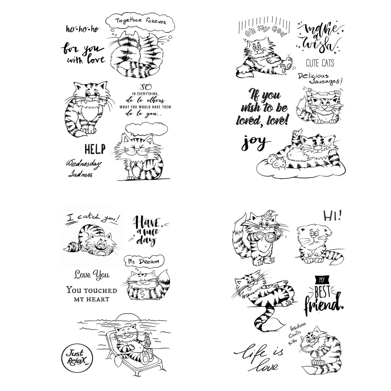 

Cartoon Clear Stamp Cute Animal Seal Handmade Crafts for Card Making DIY Scrapbooking Album Card Decoration Supplies