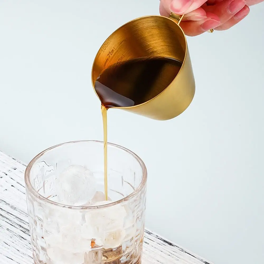 Чашка для эспрессо из нержавеющей стали 304 с ручкой небольшой размер