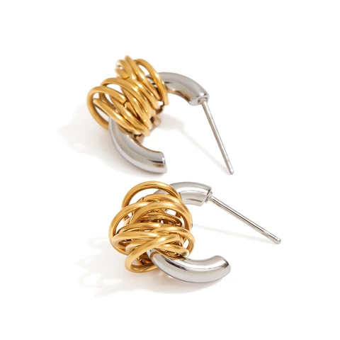 Золотые серьги Yori C-Shape