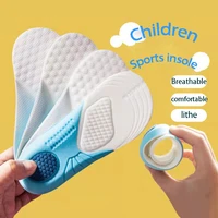 a pairs kids memory foam insoles children orthopedic breathable flat foot arch support insert sport shoes running pads care tool