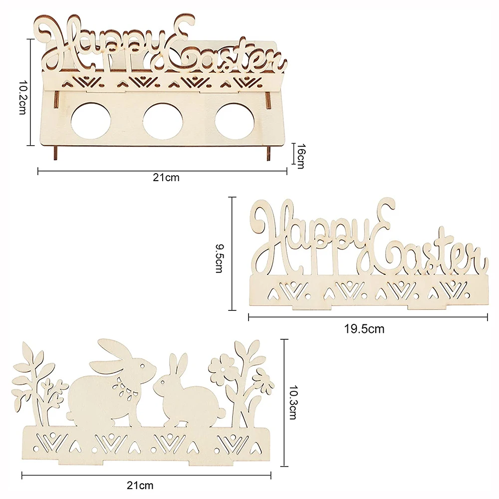 Деревянные пасхальные полки для яиц декоративное ремесло сделай сам подарок