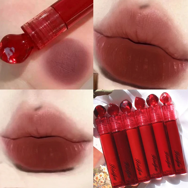 

Waterproof Lipstick 5 Colors Sexy Women Velvet Matte Lip Gloss Long Lasting Non-stick Cup Moisturizing Lip Gloss Women Makeup