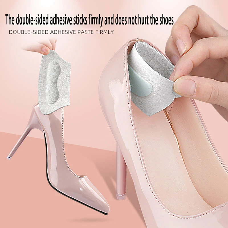 

1Pair Heel Insoles Patch Pain Relief Anti-wear Shoe Cushion Pads Heel Protector Feet Care Adhesive Back Sticker Shoes Insert