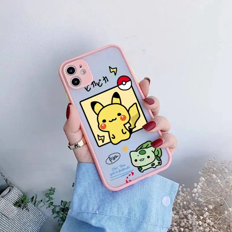 Чехол для телефона с мультяшным покемоном Пикачу iphone 13 12 11 Pro Max Mini XS 8 7 Plus X SE 2020 XR