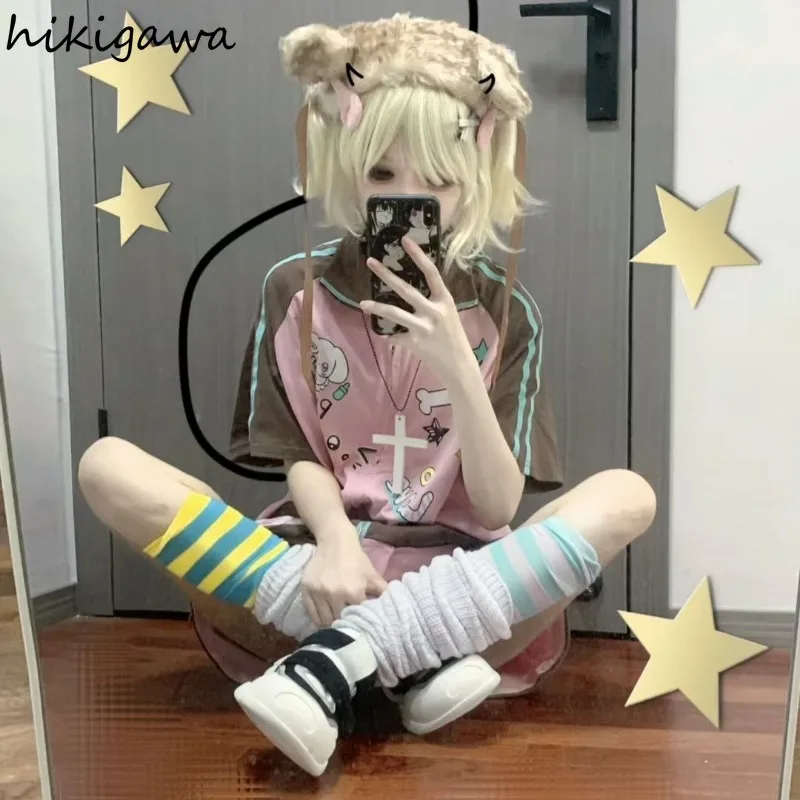 Комплект из двух предметов для женщин модный топ на молнии с воротником-стойкой и