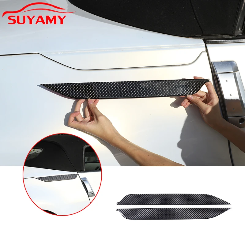 

Soft Carbon Fiber Car Body Rear Fender Trim Sticker For Nissan 350Z Z33 2003-2008 Car Accessories