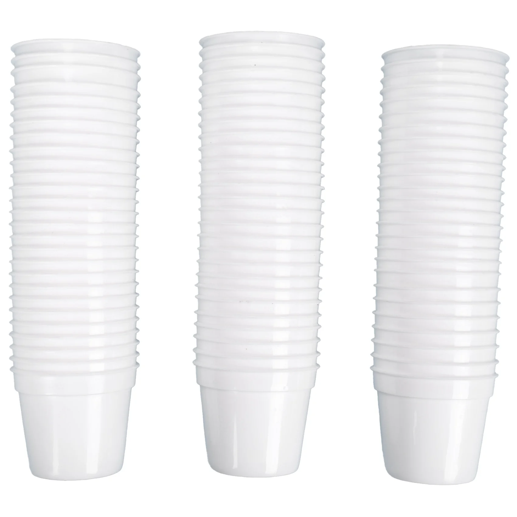 

80 Piece White Plastic Flowers Plants Seedlings Nursery Pots Garden Tools 6.5X5.5cm Flowerpot
