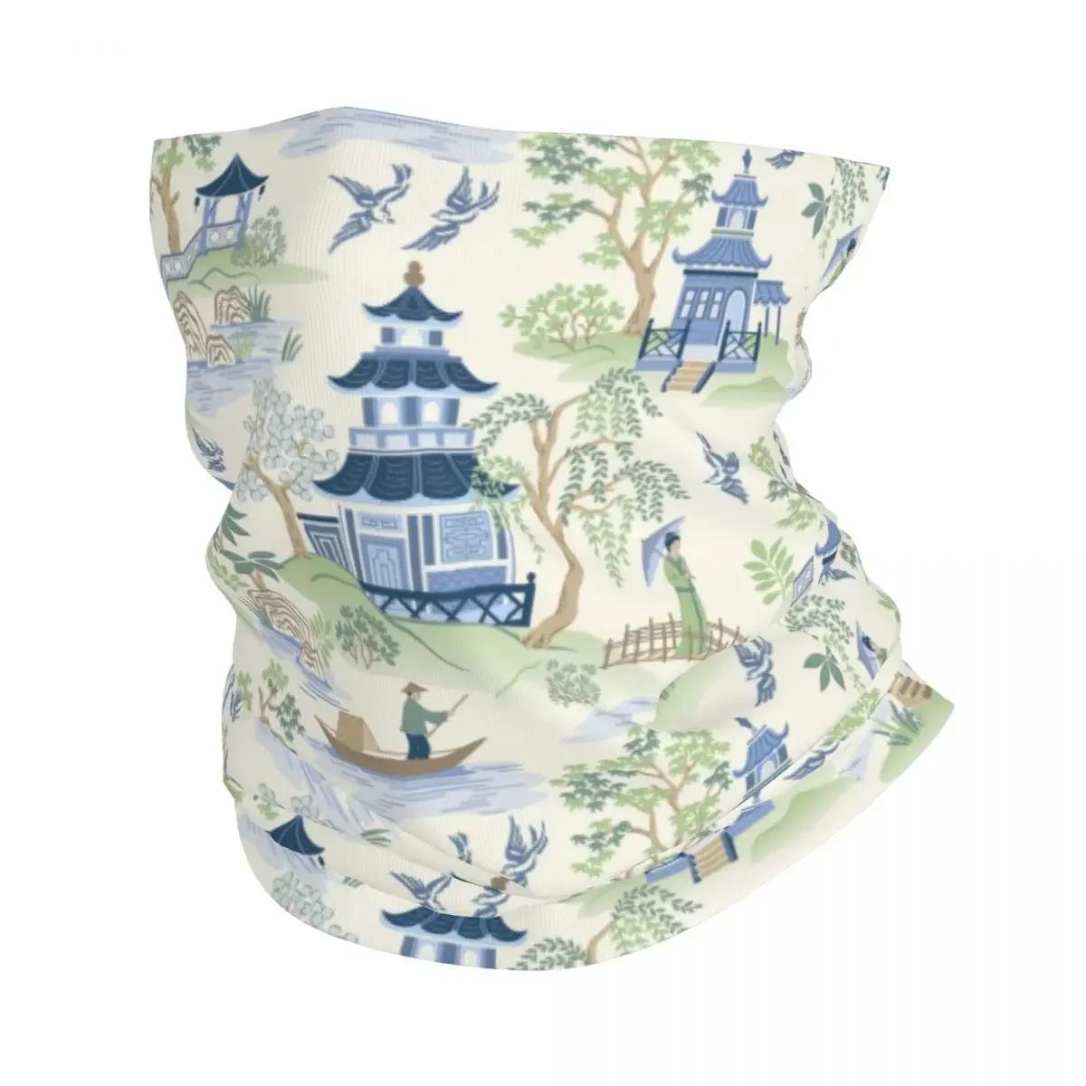 Винтажная бандана в стиле шинуазри ивы пагода гетры для лыжного велоспорта шарф