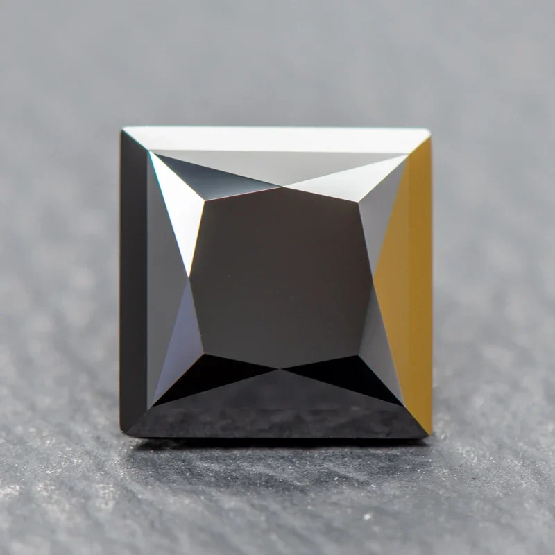 Муассанит черные бусины с сертификатом GRA