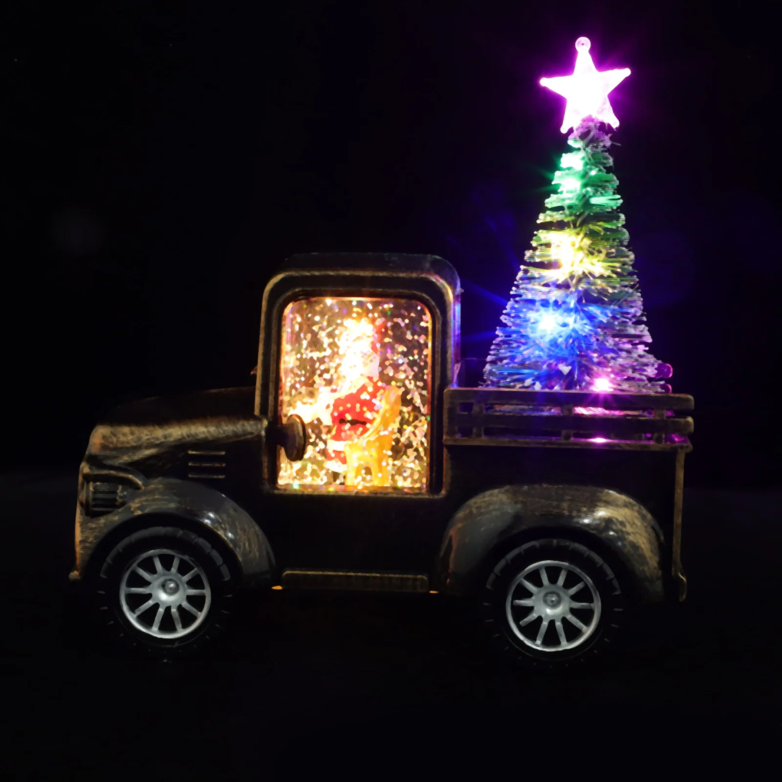 Тракторный орнамент мини Санта-Клаус Рождественский подарок настольный