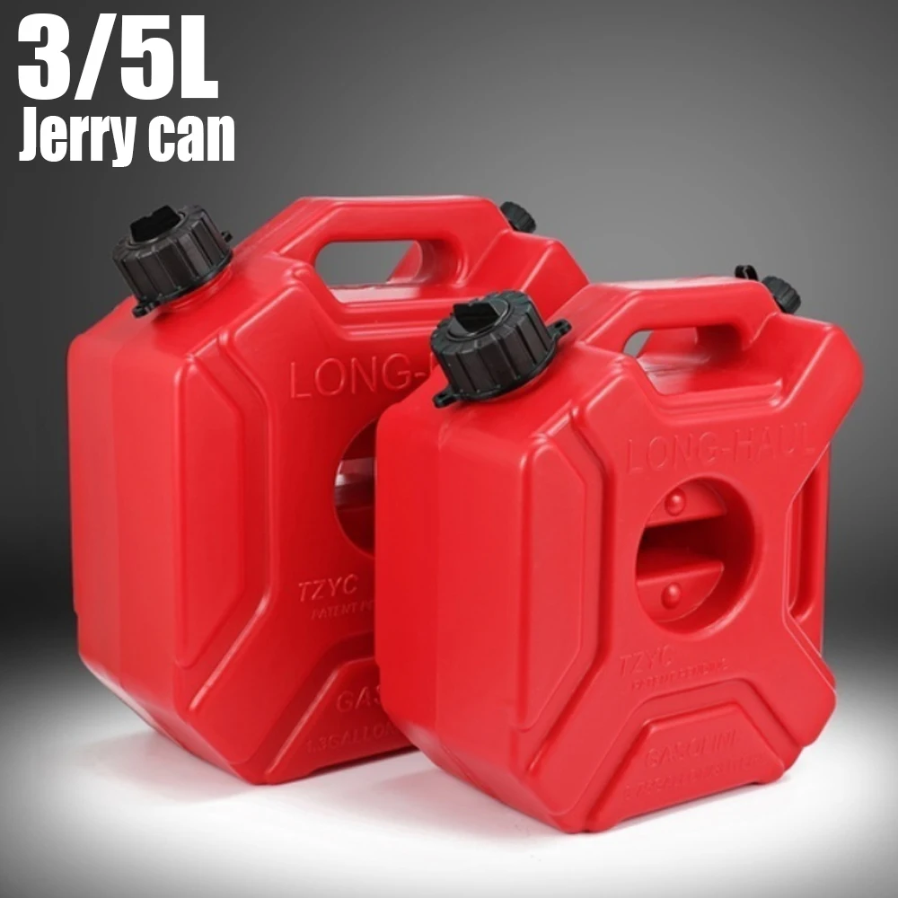 

New Red Black 3L 5L Fuel Tank Petrol Cans Barrels Can Gas Spare Container Anti-static Jerry Can Polaris Fuel Tank Pack Jerrycan
