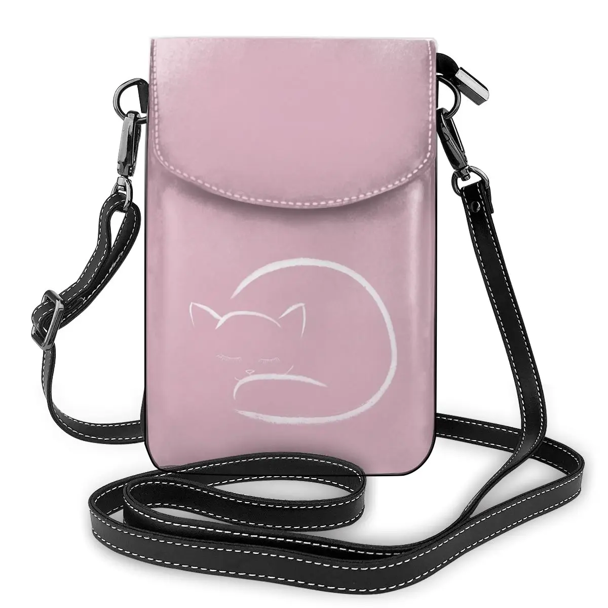 

Japanese Cat Shoulder Bag Student Bulk Women Bags Vintage Leather Office Purse