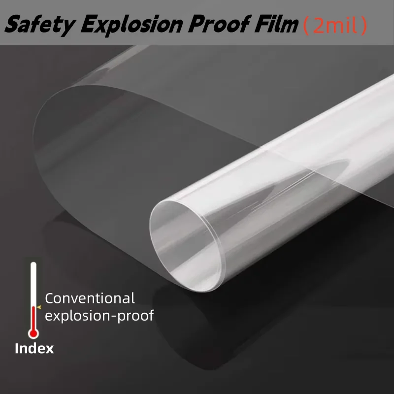 Прозрачные взрывозащищенные пленки для окон PET