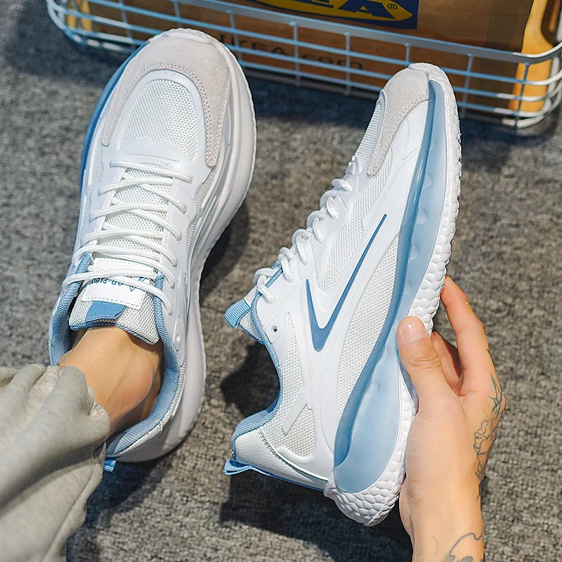 Men Sneakers Platform Thick Sole Sports Shoes Fashion Trendy Gym Casual Male Sneakers Outdoor Zapatillas Hombre