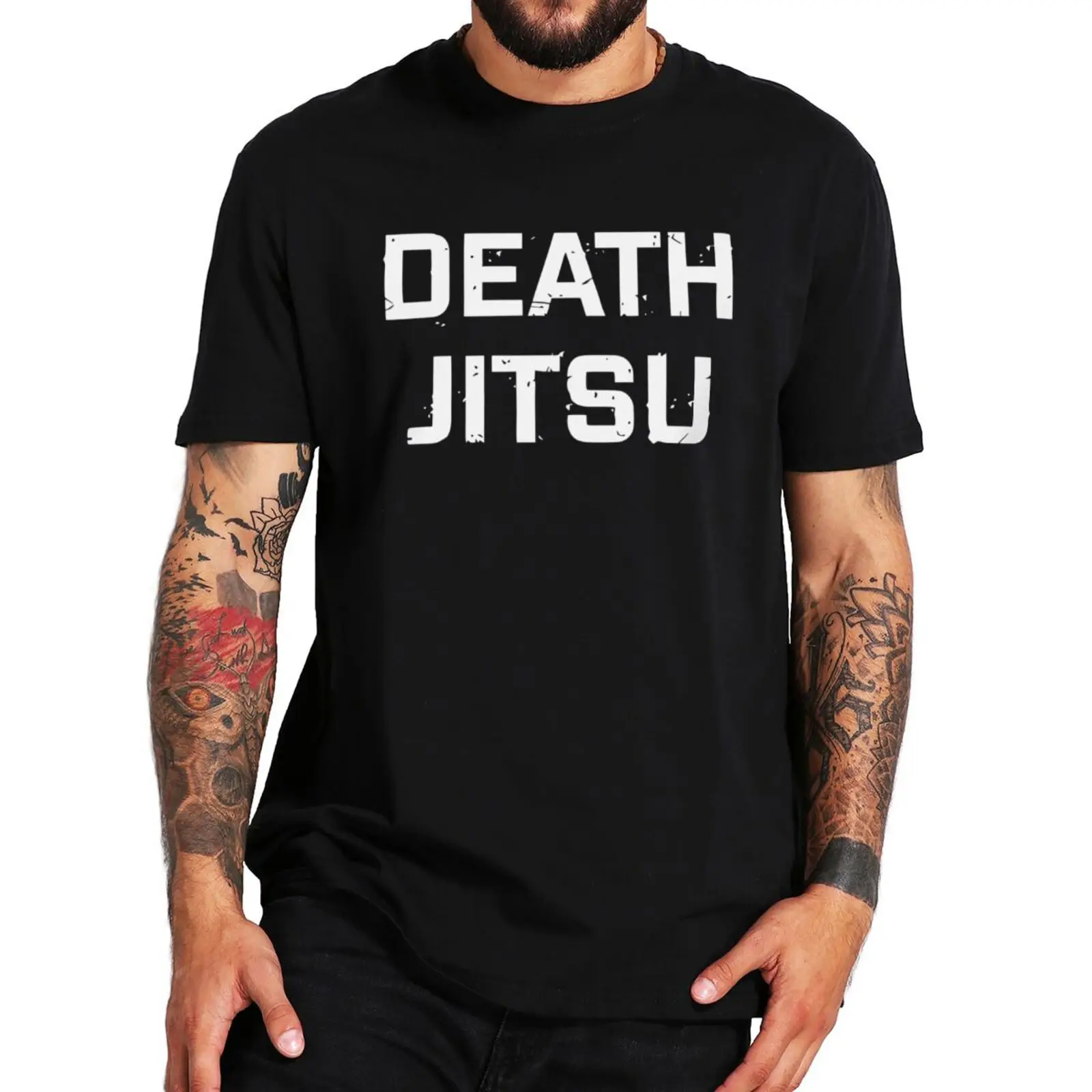 

Death Jitsu T Shirt Harajuku Design Wresting Lovers Short Sleeve EU Size 100% Cotton Unisex Casual T-shirt