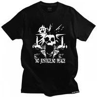 no justice no peace tshirt for men pure cotton graphic t shirt short sleeves black lives matter tee shirt slim fit clothing