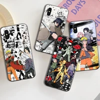 naruto anime phone case for funda iphone 13 12 11 pro max 13 12 mini x xr xs max 6 6s 7 8 plus celular back silicone cover etui