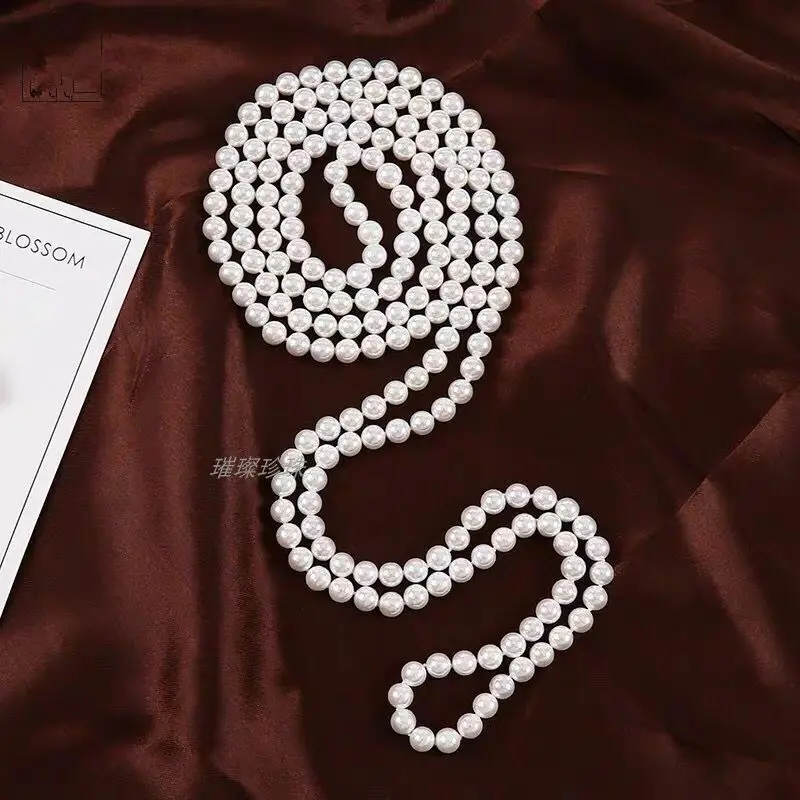 

Single Strands 8-9mm South Sea White Pearl Necklace 60"