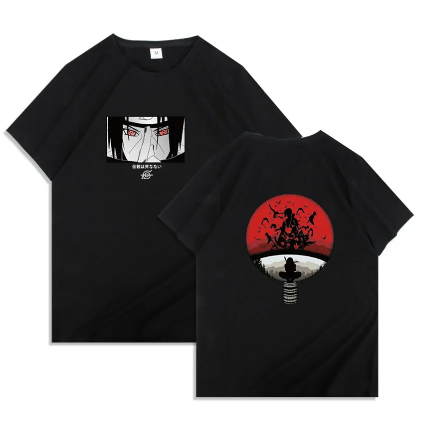 

Brand Japanese Anime Akatsuki Cotton T Shirt Vintage Cool Ptint Retro Outdoor T Shirts Funny Short Sleeve Top Men Rock Tshirt
