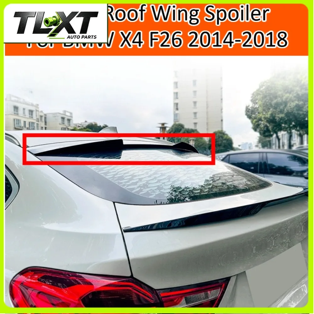 Фото Спойлер на крышу для BMW X4 F26 2014-2018, заднее антикрыло, внешняя отделка, спортивный тюнинг, комплект аксессуаров, автозапчасти №2