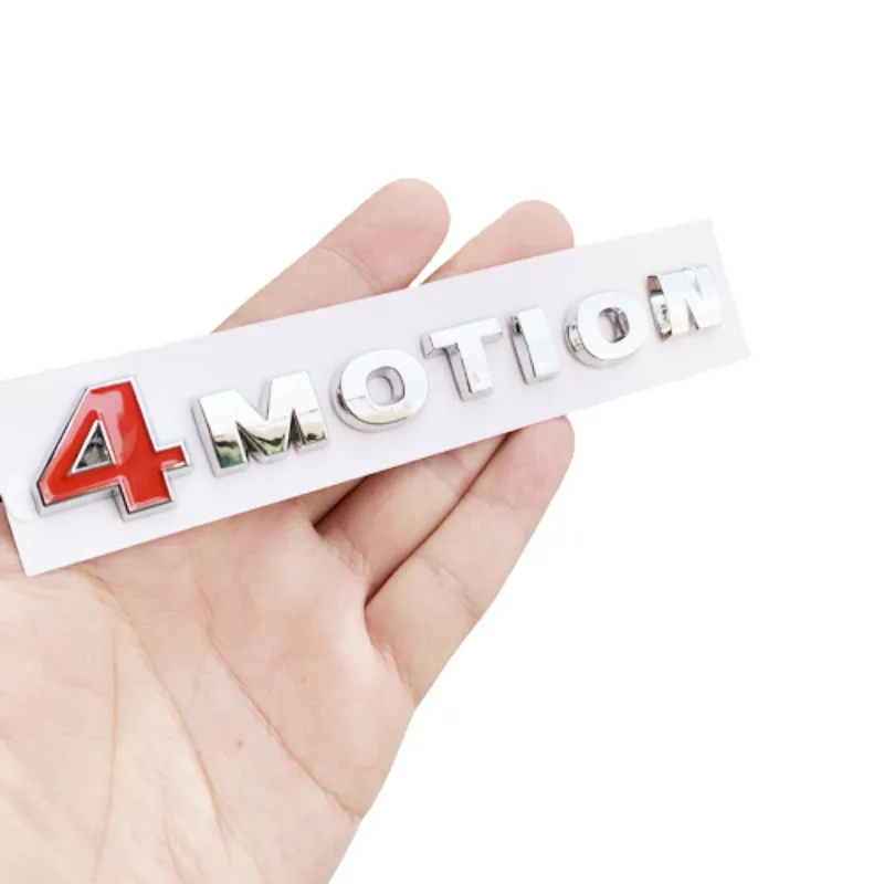 Хромированный серебристый 4 движущийся задний багажник боковое крыло эмблема значок наклейка для Volkswagen VW Passat Tiguan Touareg Golf Polo