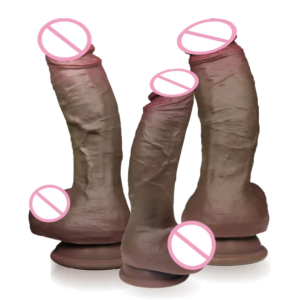 Ощущение кожи реалистичный пенис огромный фаллоимитатор Женский мастурбатор