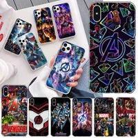 bandai avengers marvel phone case for iphone 13 12 11 pro mini xs max 8 7 plus x se 2020 xr silicone soft cover