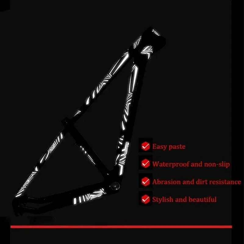 Светоотражающие Наклейки Enlee Для Защитной Ленты На Раму Велосипеда сделай Сам