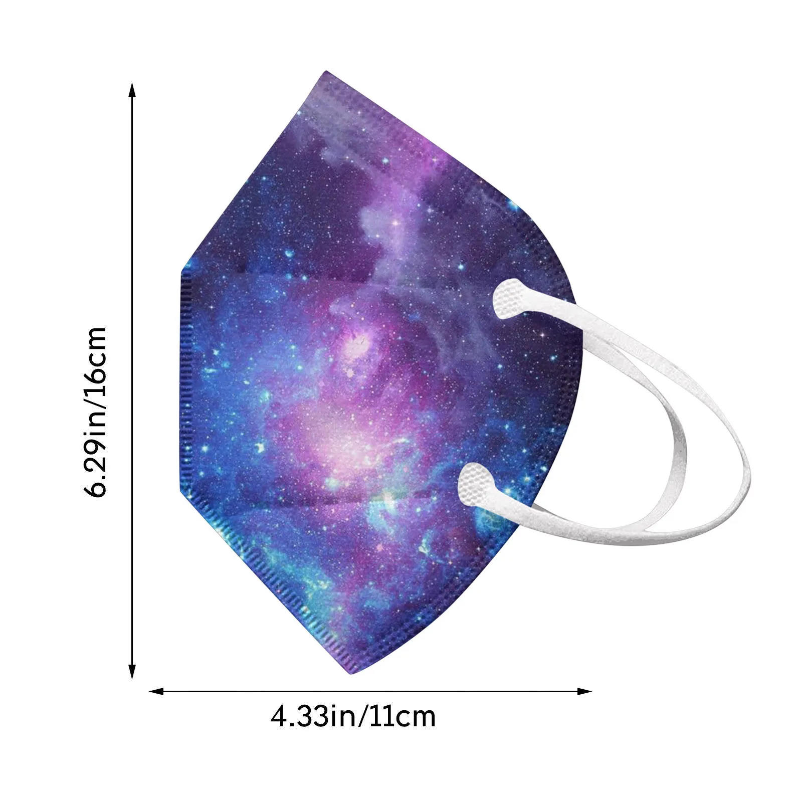 Респиратор FFP2 KN95 для взрослых 5-слойная Пылезащитная многоразовая маска с