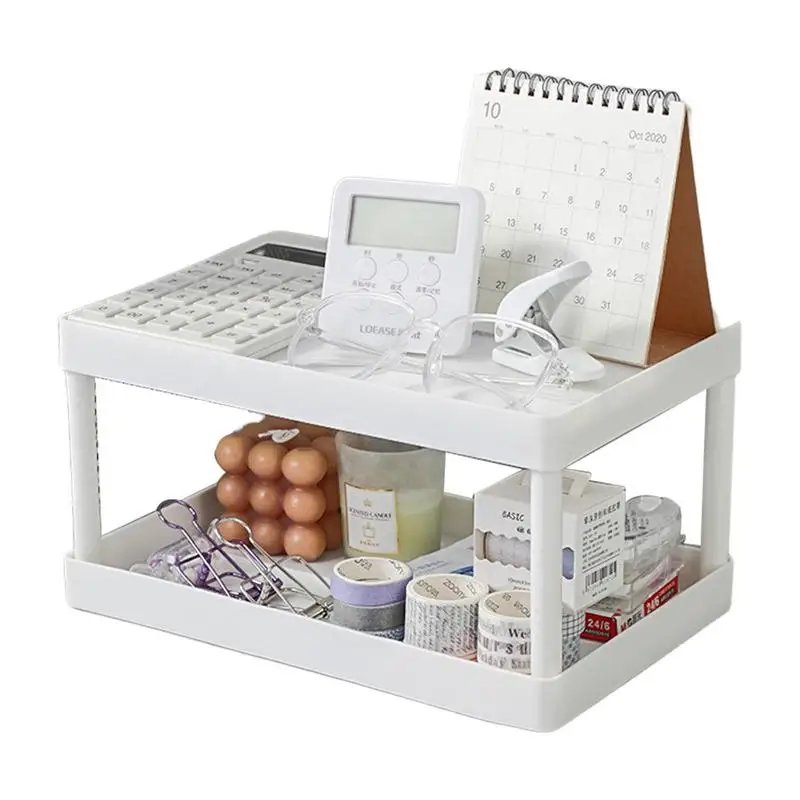 

Spice Rack Organizer Double Layer Spice Rack Portable Desk Shelf Organizer Bathroom Counter Organization For Kitchen Dormitory