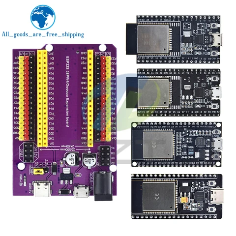 Детская плата ESP32, два ядра, USB CP2102, WiFi + Bluetooth, 38 контактов