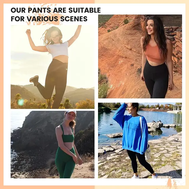 High Waisted Pattern Leggings for Women - Buttery Soft Tummy Control Pants for Workout Yoga Comfort Yoga Bottom 6
