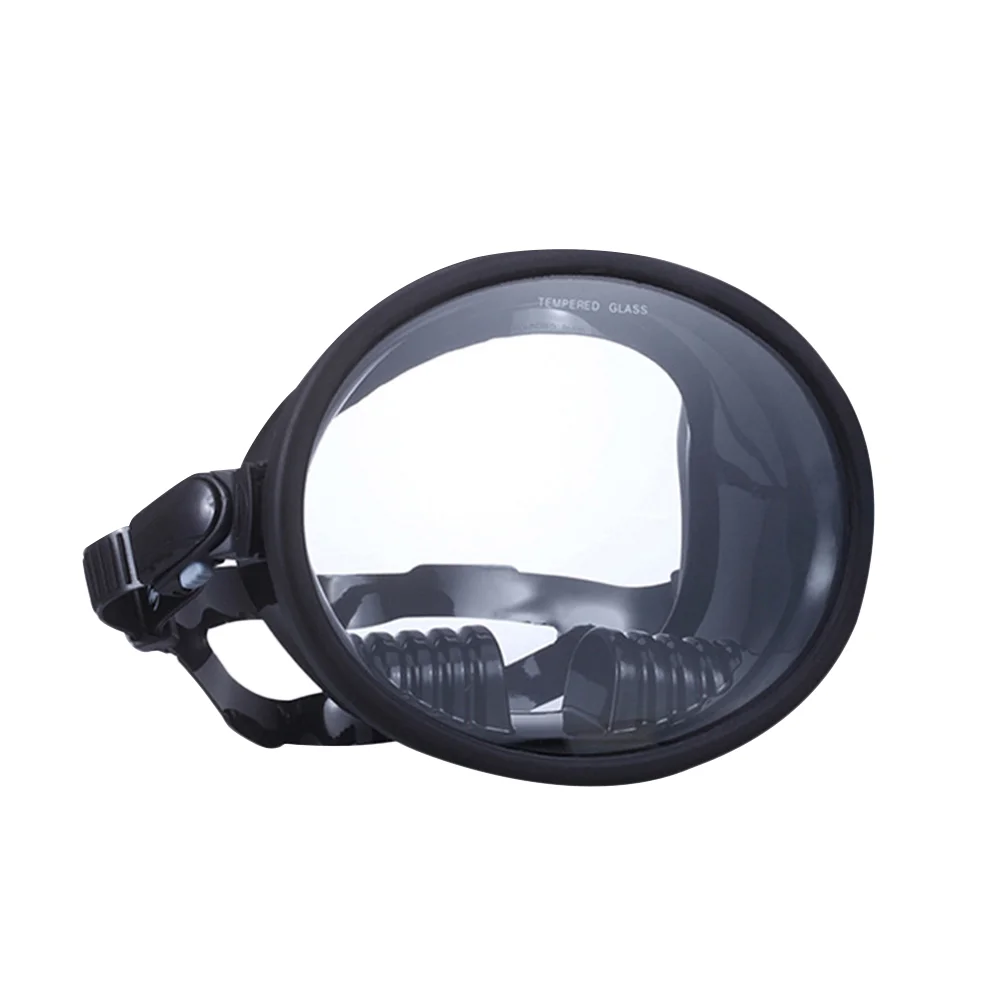 

1pc Wide-field Diving Goggles Anti-fog Swimming Glasses Diving Use Glasses (Black)