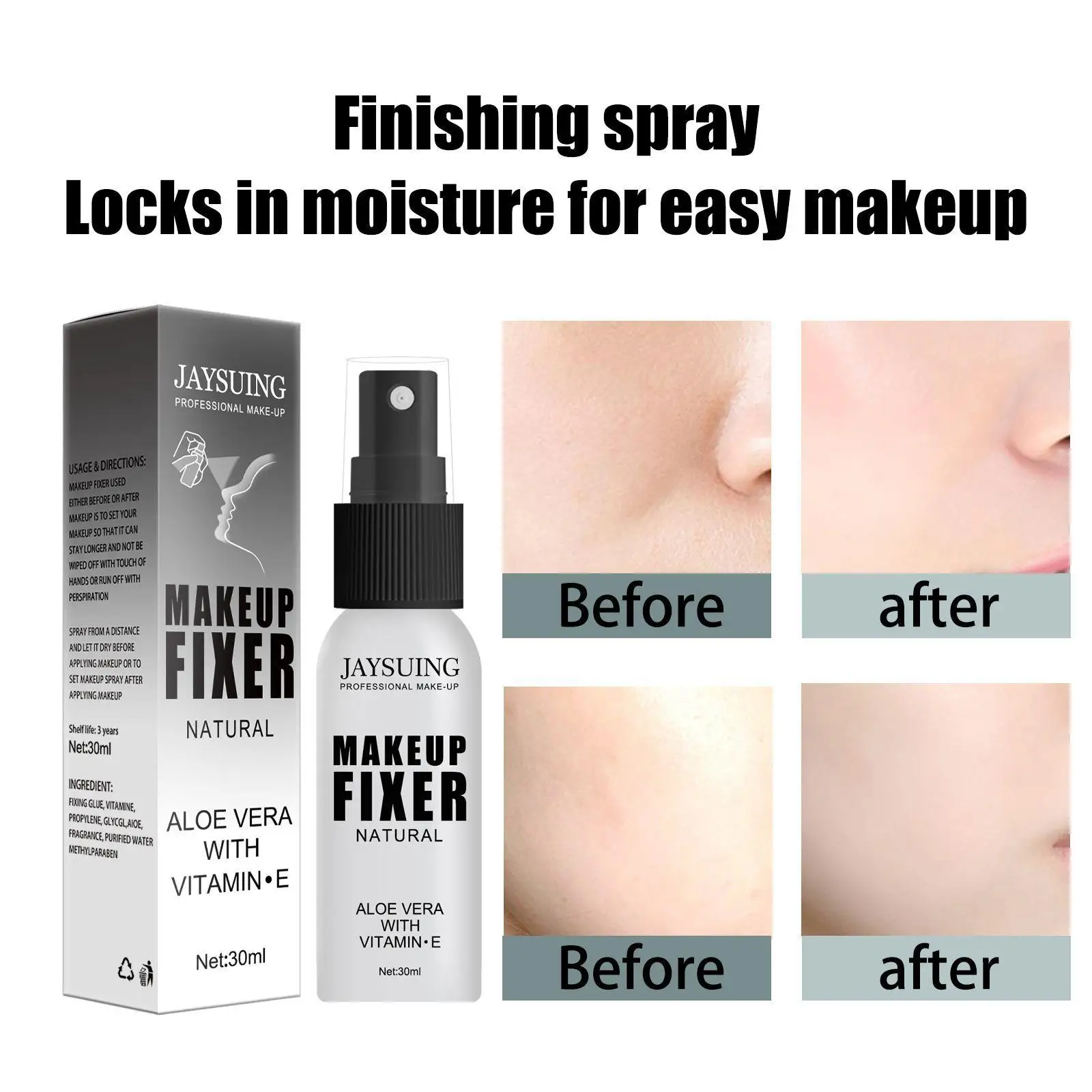 

Sweatproof 30ml Makeup Setting Spray Matte Foundation Mist Base Fixer