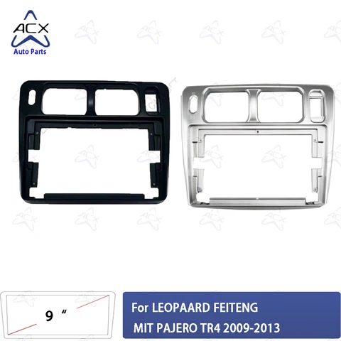 9-дюймовая рамка Fascia Для MIT PAJERO TR4 для Pajero iO 1998-2007 Liebao Feiteng 2009-2013 Android GPS MP5 стереоплеер 2 Din Head