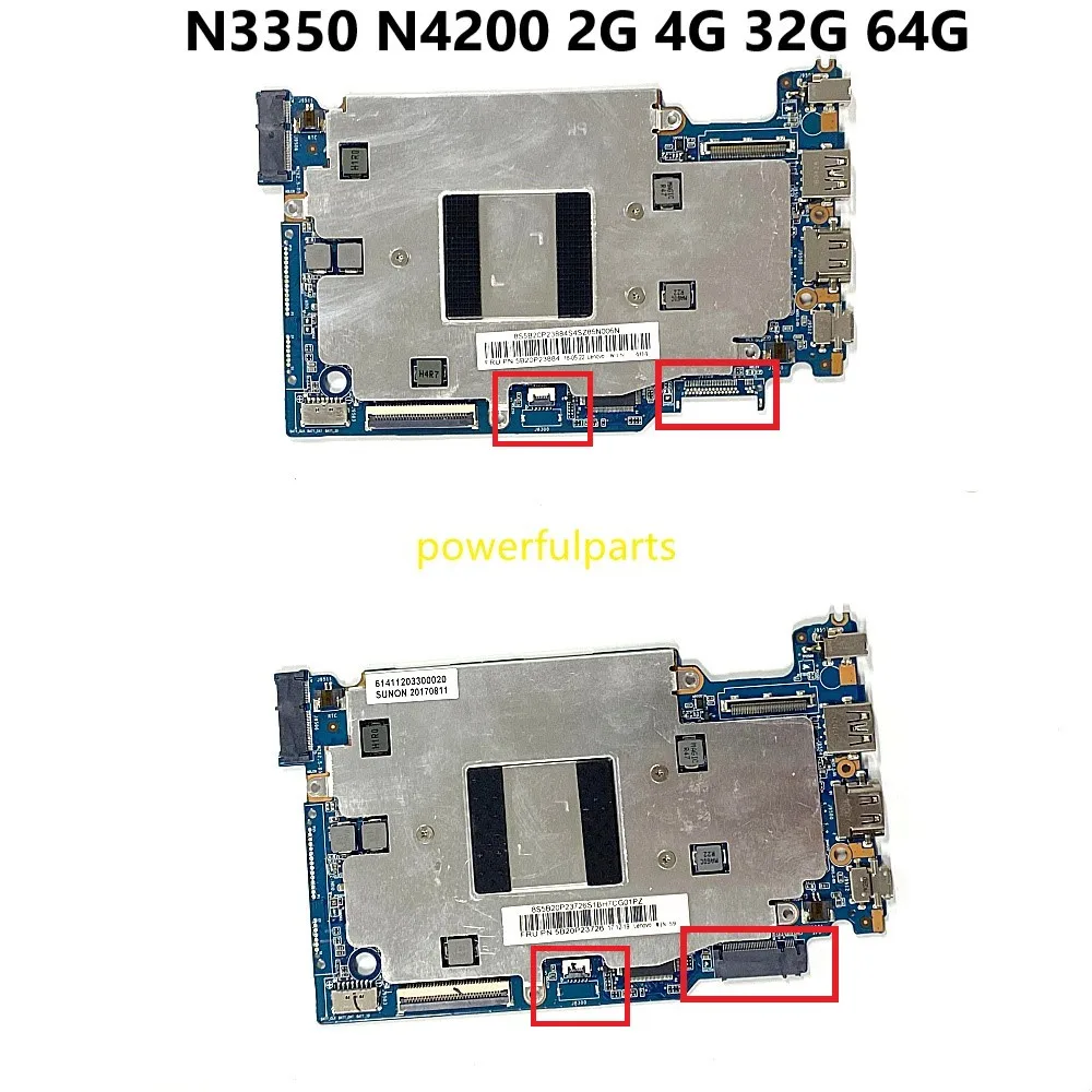 Материнская плата 100% для Lenovo ideapad 120S-14IAP N3350 N4200 2G 4G 32G 64G 5B20P23884 5B20P23888 5B20P23726