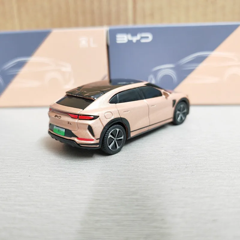 1:64 масштаб BYD Song L новая Коллекционная модель автомобиля из энергетического