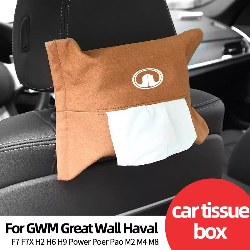 

Car Tissue Box For GWM Great Wall Haval F7 F7X H2 H6 H9 Power Poer Pao M2 M4 M8 Holder Napkin Handkerchief Accessories