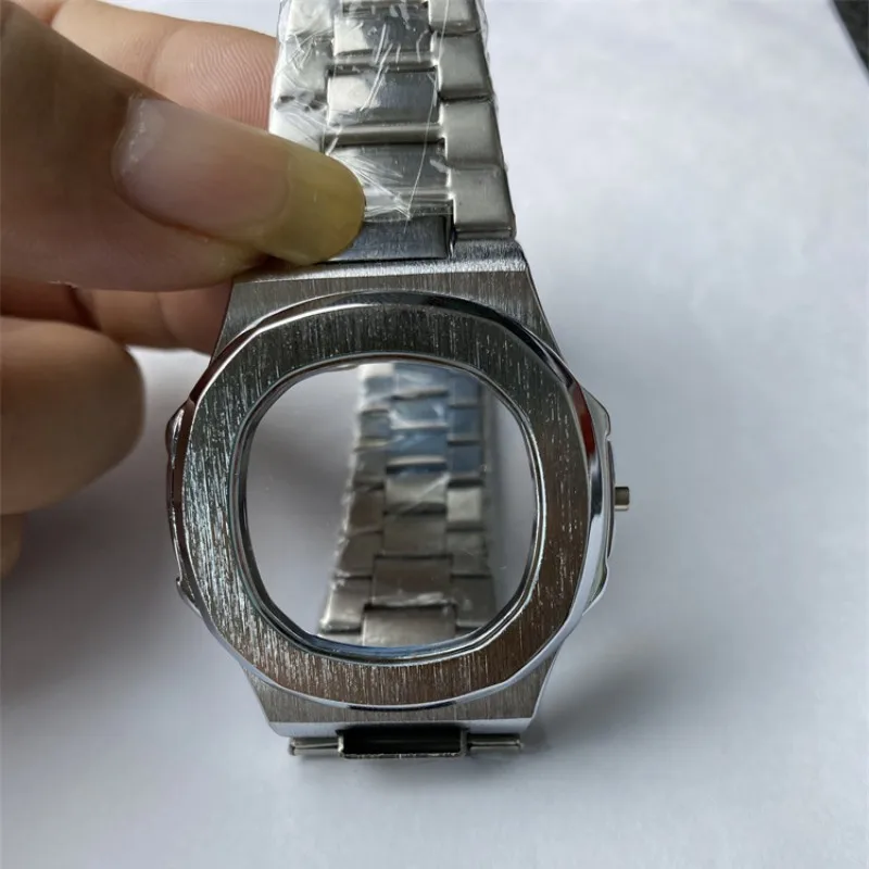 

Роскошные мужские часы ведущей марки с квадратным циферблатом 42 мм, светящиеся бриллиантовые комбинированные мужские часы, набор аксессуа...