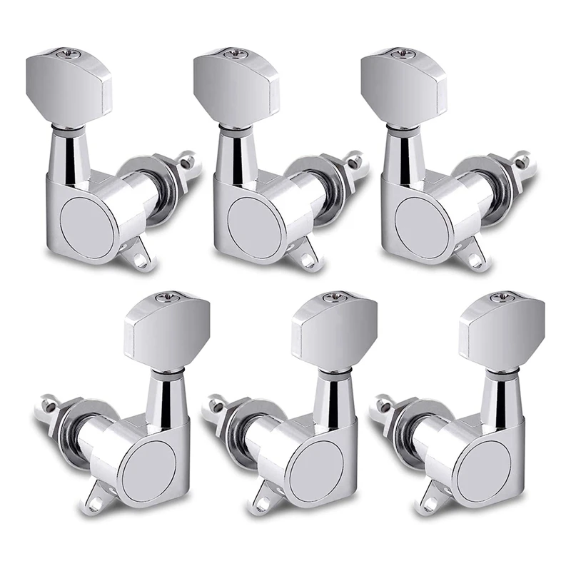 

1 Set Sealed String Tuning Nail Keys 3 Left 3 Right Tuning Nail For Acoustic Guitar Silver
