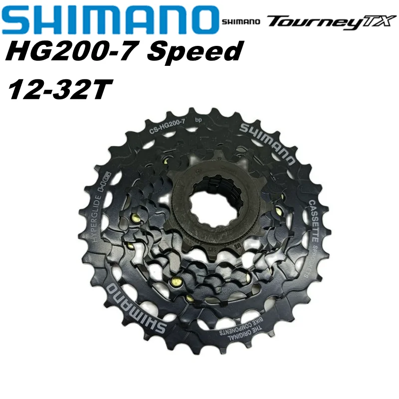 

Shimano HG200 7 Speed K7 12-28T 12-32T MTB Cassette Freewheel CS-HG200 7s For MTB Mountain Bike Bike Freewheel