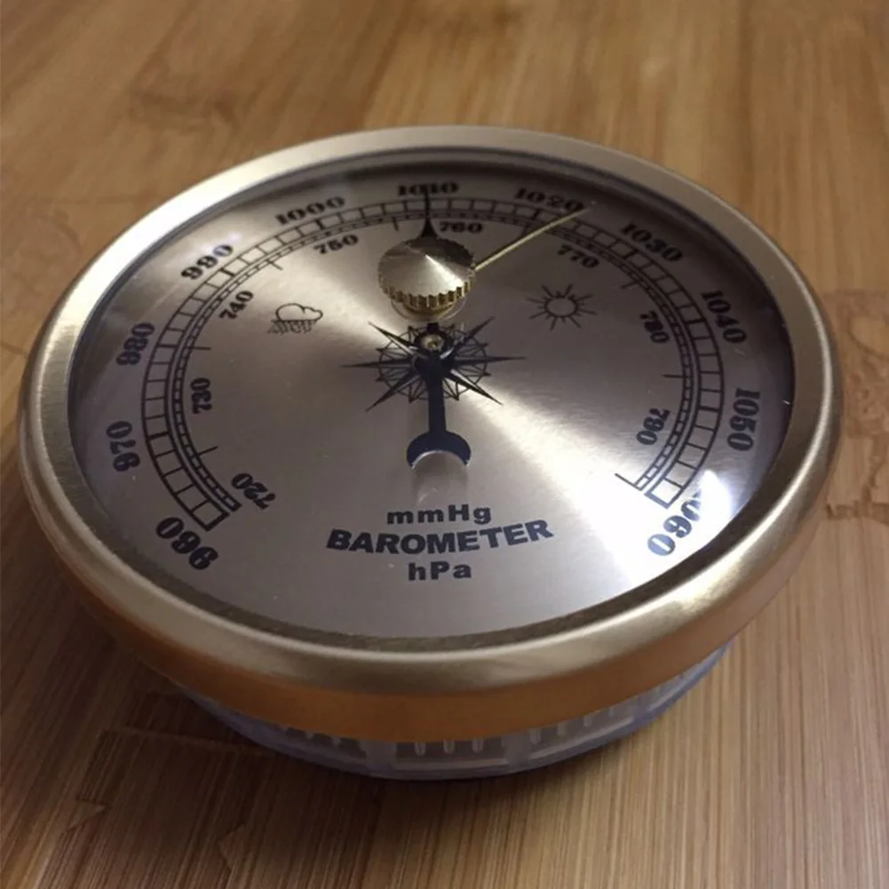 

Портативный домашний барометр, металлический гигрометр 70 мм, настенная многофункциональная метеостанция с термометром и давлением воздух...